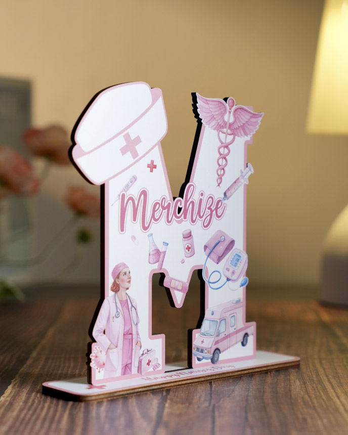 Custom Shape Wood Stand