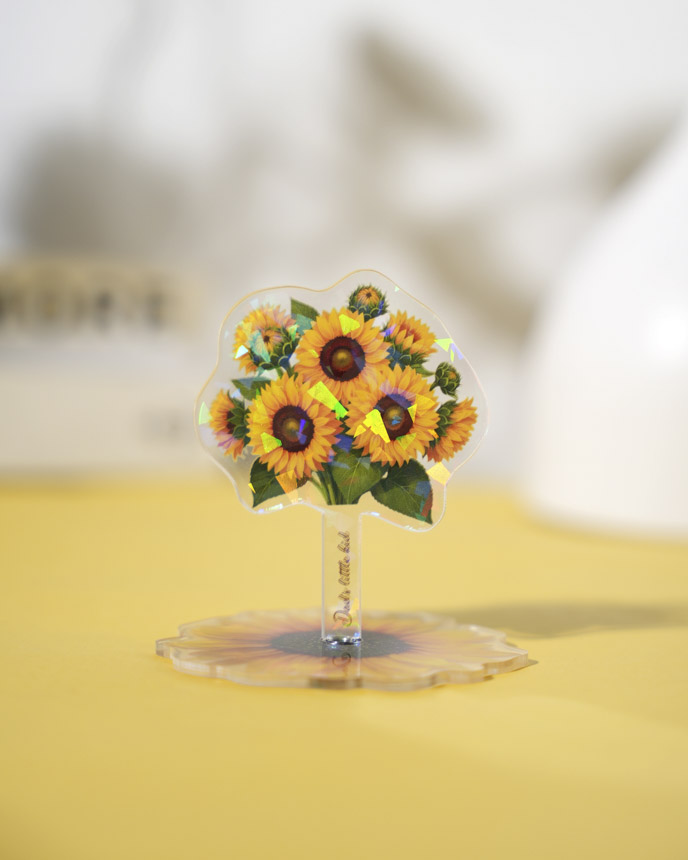 Custom Shape Hologram Spinning Standee