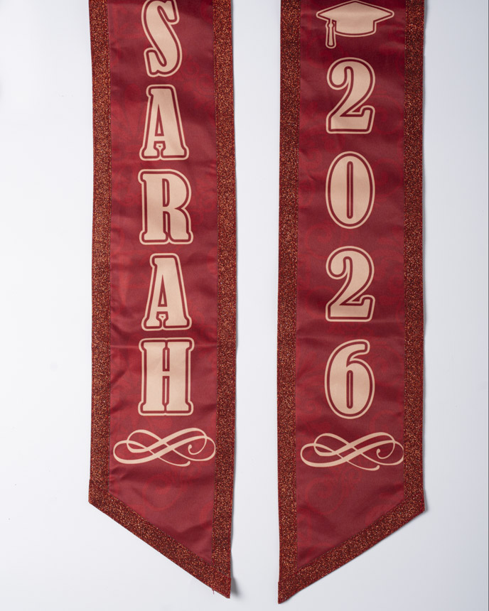 Glitter Graduation Stole